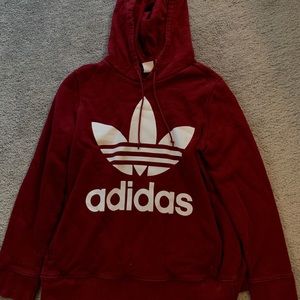 Deep Red Adidas Sweatshirt
